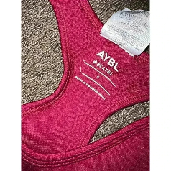 SOLD AYBL red sports bra size small - Picture 2 of 5